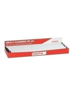 REGLA ALUMINIO SAFTA 30 cm EXP.12