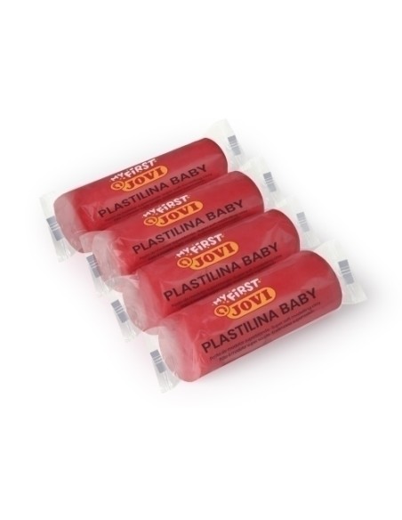 MY FIRST PLASTILINA BABY CAJA 18 PASTILLAS PASTA PARA MODELAR SÚPER BLANDA 38 G ROJO  NEW JOVI 37005