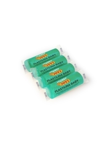 MY FIRST PLASTILINA BABY CAJA 18 PASTILLAS PASTA PARA MODELAR SÚPER BLANDA 38 G VERDE  NEW JOVI 37010