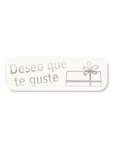 ETIQ.REG. R.250 DESEO QUE TE GUSTE BLANC