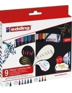 ROTUL.EDDING 1340 BRUSHPEN HAPPY 9+2S