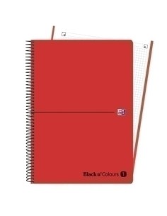 BLOCK OXF. EU.BOOK 1 PP A4 80h CD.5 ROJO