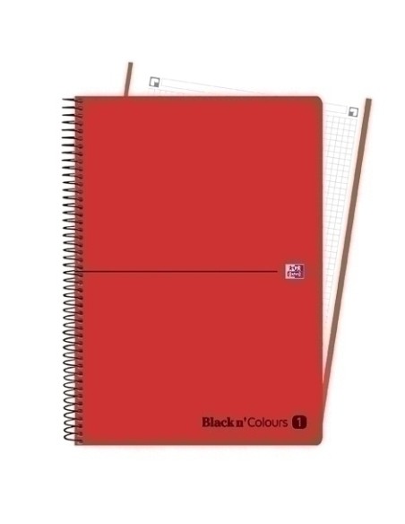 BLOCK OXF. EU.BOOK 1 PP A4 80h CD.5 ROJO