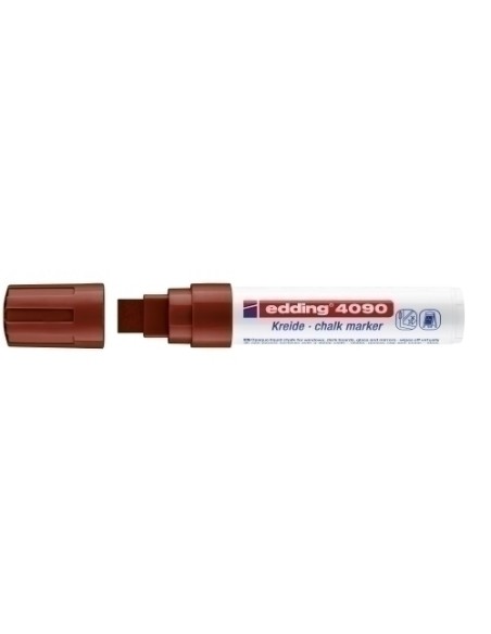 ROTUL.EDDING 4090 TIZA LIQ. MARRON - Pack de 5 unidades