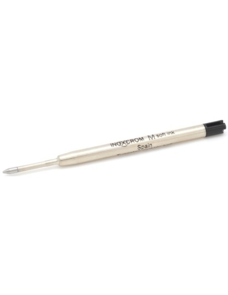 RECAMBIO INOXCROM BOLIGRAFO M MET. NEGRO - Pack de 25 unidades