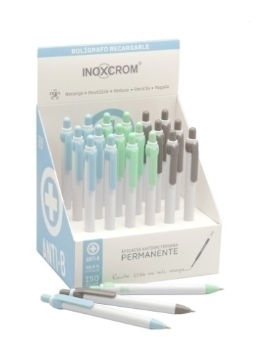 BOLIGRAFO INOXCROM ROCKER ANTIB. EXP.18