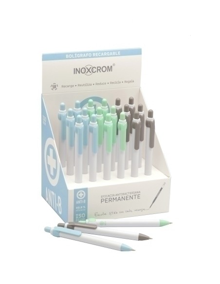 BOLIGRAFO INOXCROM ROCKER ANTIB. EXP.18