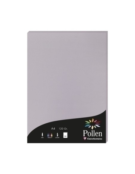 PAPEL CLAIREFONTAINE POLLEN A4 50h GRIS