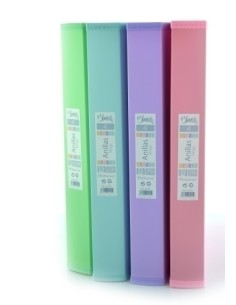 CARPETA OF.BOX PP A4+ 4 AN.25 BLUSH - Pack de 8 unidades