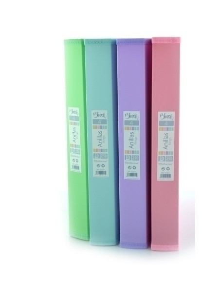 CARPETA OF.BOX PP A4+ 4 AN.25 BLUSH - Pack de 8 unidades