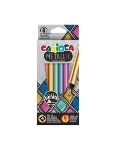 LAPICES COLOR CARIOCA METALLIC CAJA de 6