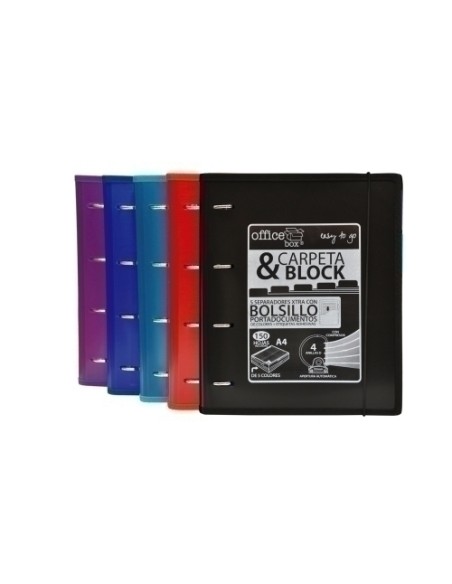 CARPEBLOC OFFICE BOX A4 4 A.32 SURTIDO 6