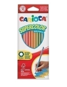 LAPICES COLOR CARIOCA SUPERCOLOR C/12
