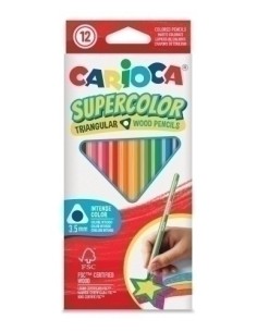 LAPICES COLOR CARIOCA SUPERC.TRI. C/12