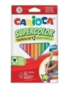 LAPICES COLOR CARIOCA SUPE.MAX.TRI. C/12