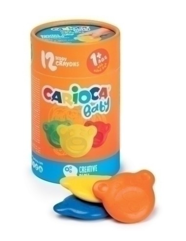 CERAS COLOR CARIOCA TEDDY CAJA DE 12