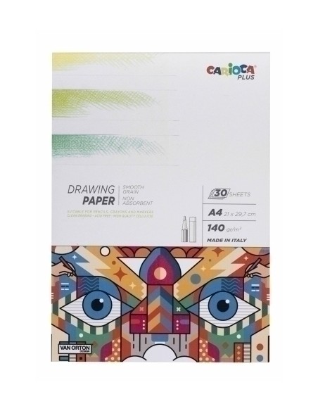BLOC DIBUJO CARIOCA PLUS A4 140g 30h