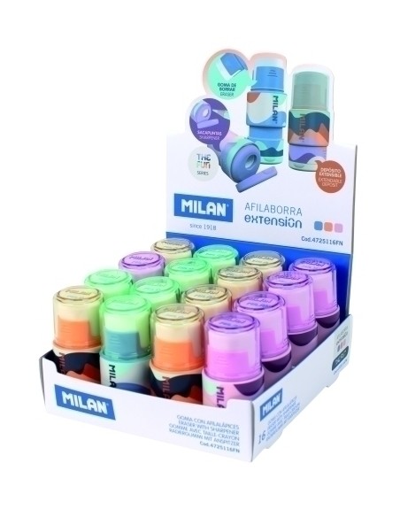 MILAN AFILABORRA EXTENSIÓN SERIE THE FUN CAJA EXPOSITORA 16 C/SURTIDOS
