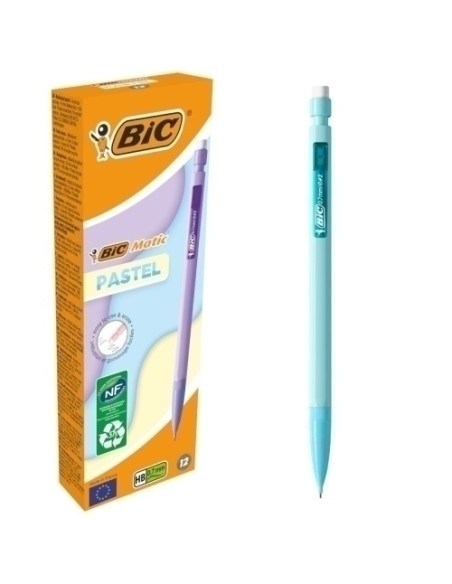 BIC PORTAMINAS MATIC PASTEL 0,70MM CAJA 12 C/SURTIDOS