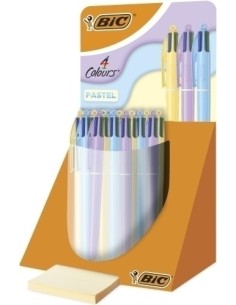 BIC BOLÍGRAFO 4 COLORES PASTEL EXPOSITOR 30 C/SURTIDOS