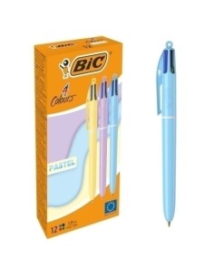 BOLÍGRAFO 4 COLORES CUERPO PASTEL BIC 517320