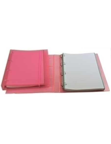 CARPEBLOC IBERPLAS NEON TRANS. A4 SURTID - Pack de 6 unidades