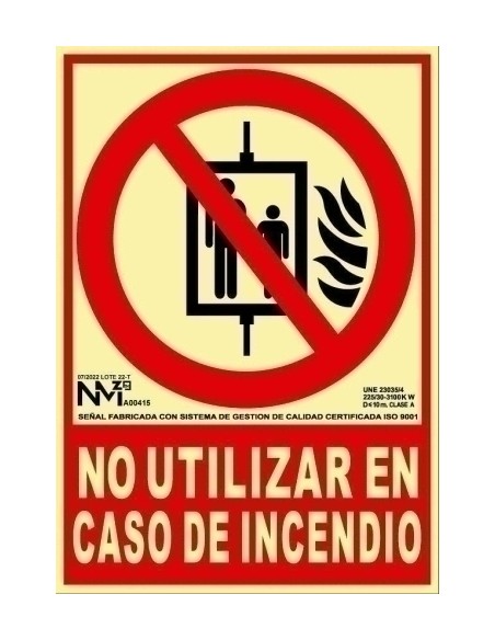 SEÑAL HOMOLOGADA NO USAR EN CASO DE INCE