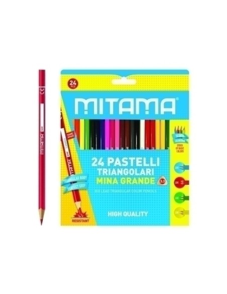 LAPICES COLOR MITAMA TRIANG.C/24