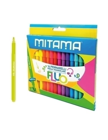 ROTULADOR MITAMA SUPER FLUO CAJA 16