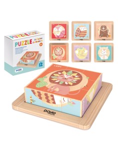 PUZZLE DE 9 BLOQUES DE MADERA -  A PARTIR DE 2 AÑOS DOHE 64000
