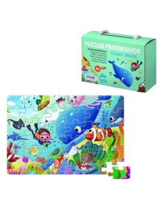 PUZZLE DE 36 PIEZAS - A PARTIR DE 4-6 AÑOS - OCEAN WORLD DOHE 65011