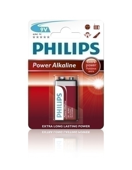 PILAS PHILIPS 6LR61 SUPER ALCALINA B/1 - Pack de 12 unidades