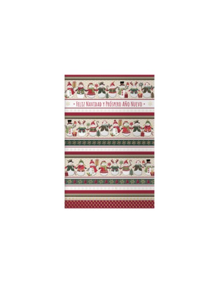 PACK 6 TARJETAS DE FELICITACIÓN NAVIDAD - TAMAÑO 11,5 X 17 CM - MODELO MUÑECO DOHE 70004