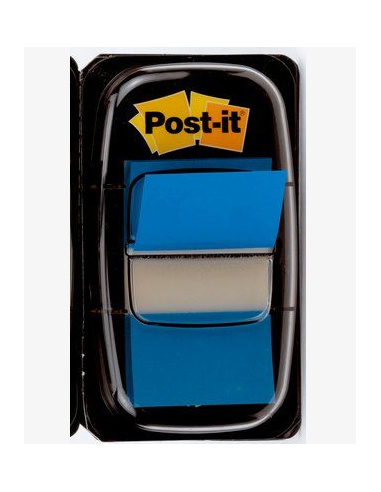 BLISTER DISPENSADOR 50 MARCADORES INDEX AZUL 25,4X43,2MM 680-2 POST-IT 7100089834