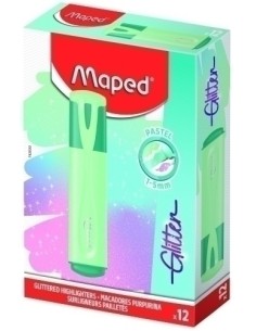 ROTUL. FLUOR MAPED GLITTER VERDE