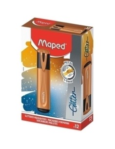 ROTUL. FLUOR MAPED GLITTER COBRE