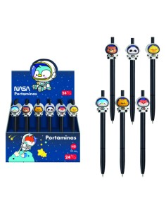 EXPOSITOR CON 24 PORTAMINAS ASTRONAUTAS-ANIMALES - NASA DOHE 79659