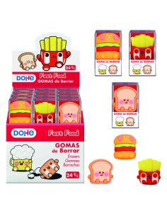 EXPOSITOR CON 24 GOMA DE BORRAR FAST FOOD DOHE 79673
