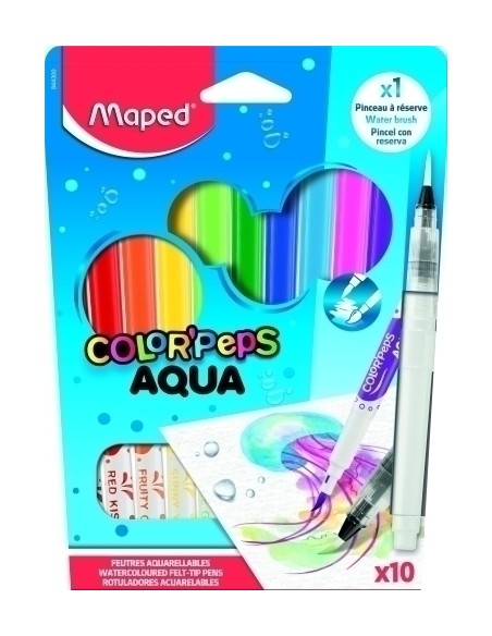 ROTUL. MAPED AQUA E.10 +PINCEL
