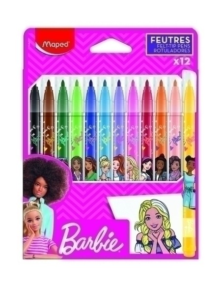 ROTUL.MAPED BARBIE ESTUCHE 12