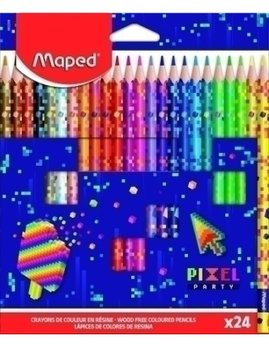 LAPICES COLOR MAPED PIXEL P. Est.24