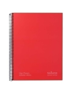 BLOC NAVIGATOR A4 80h HZ ROJO - Pack de 5 unidades