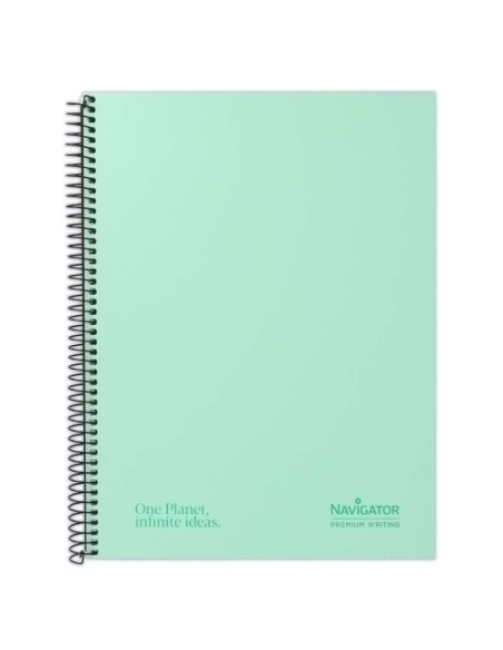 BLOC NAVIGATOR A4 120h HZ PASTEL MINT - Pack de 5 unidades