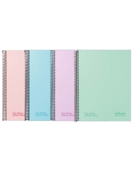 BLOC NAVIGATOR A4 120h HZ PASTEL SURTIDO - Pack de 5 unidades