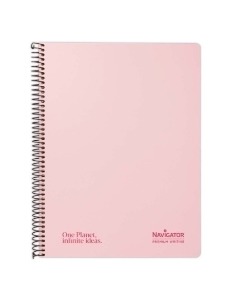 CUAD NAVIGATOR A4 80H 80GR 4X4 PASTEL ROSA