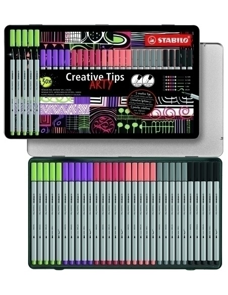 ROTUL.STABILO CREATIVE TIPS ARTY C/30