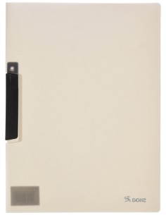 DOSSIER CLIP DOHE PP A4 p.PTCO.30h GRIS - Pack de 8 unidades