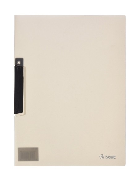 DOSSIER CLIP DOHE PP A4 p.PTCO.30h GRIS - Pack de 8 unidades