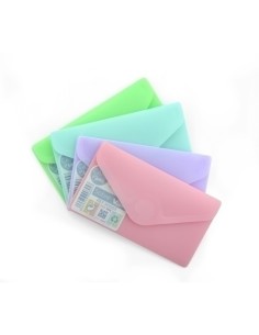 DOSSIER SOBRE OB PP V-LOCK TARJETA BLUSH - Pack de 10 unidades