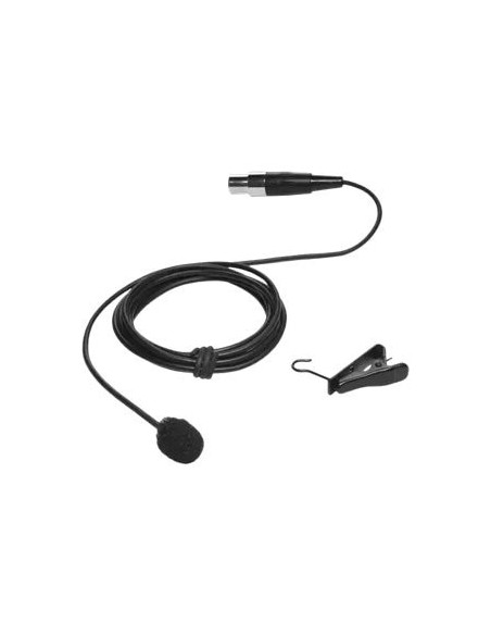 CLEARONE LAVALIER, CARDIOID, BLACK COLOR MICROPHONE FOR WIRELESS BELTPACK TRANSMITTER (910-6004-040)